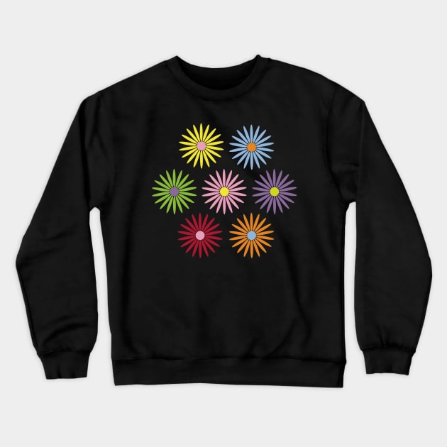 colorful flowers Crewneck Sweatshirt by desingmari